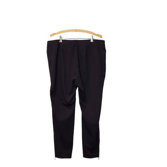 Eileen Fisher Elastic Waist Black Pants with Zipper Slits X Large Minimalist - Picture 2 of 11